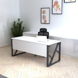 separo desk A Modern Desk manufactured using high qulaity metal legs and sturdy wooden tabletop with HPL layer which makes it strong .