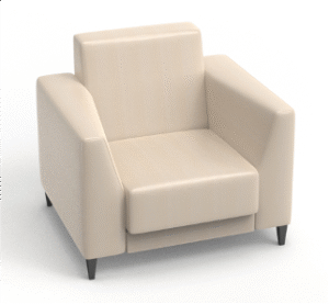 Qimma Single Seater Sofa White