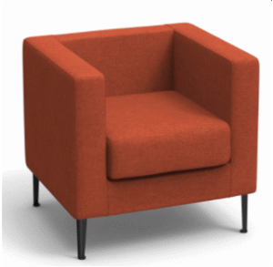 Ibtikar Single Seater Sofa Red