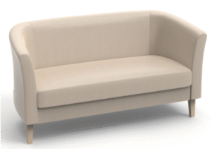 Nour 2 Seater Sofa White