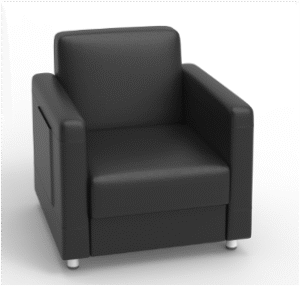 Najm Single Seater Sofa Black