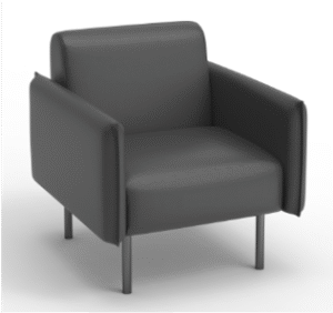 Sahl Single Seater Sofa Black
