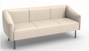 Jalsa 3 Seater Sofa White