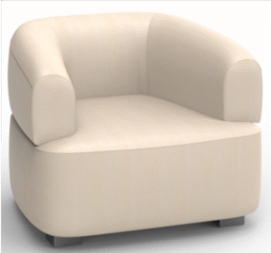 Rayeed Single Seater Sofa White