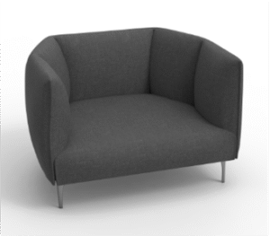 Asil Single Seater Sofa Black
