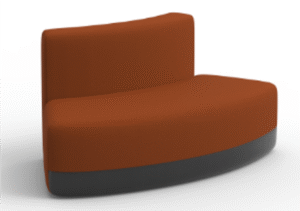 Curve Bench Red