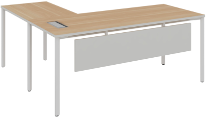 Agile L shaped Manager Table Wide - الصورة 3
