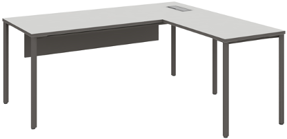 Agile L shaped Manager Table Wide - الصورة 6