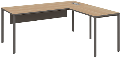 Agile L shaped Manager Table Wide - الصورة 8