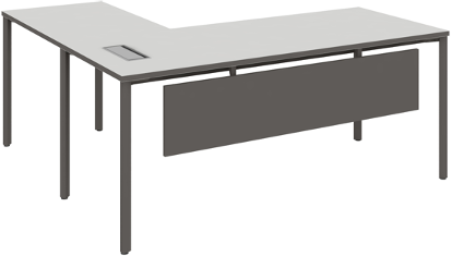 Agile L shaped Manager Table Wide - الصورة 7