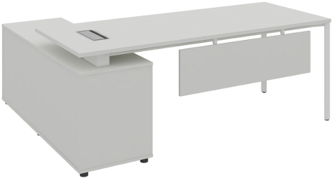 Agile Manager Table with Side Storage Right Wide - الصورة 5